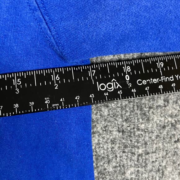 Champion T-Shirt Mens S Blue Embroidered Logo Athletic Casual Short Sleeve Tee - Picture 5 of 7